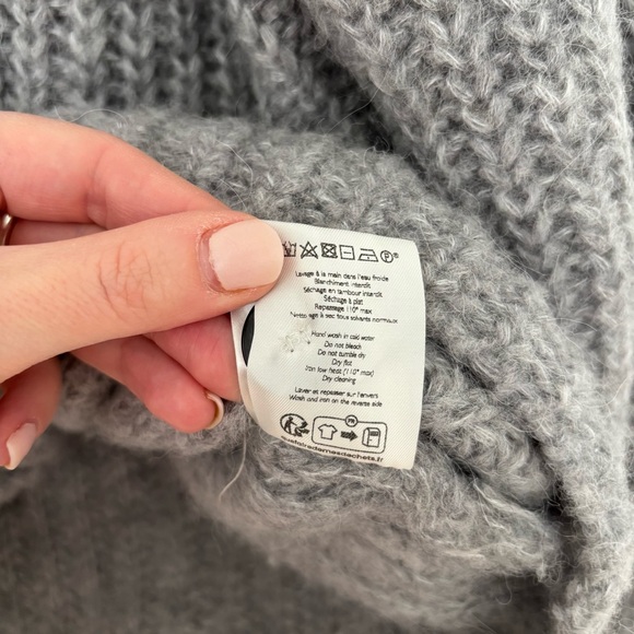 Sezane Emile Cardigan Mottled Grey Size M - Picture 6 of 7